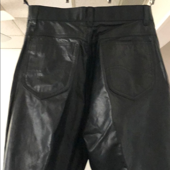 old leather pants